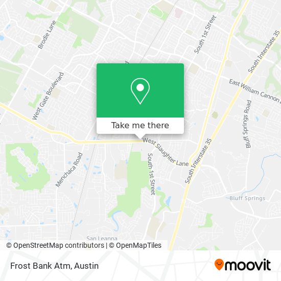 Frost Bank Atm map