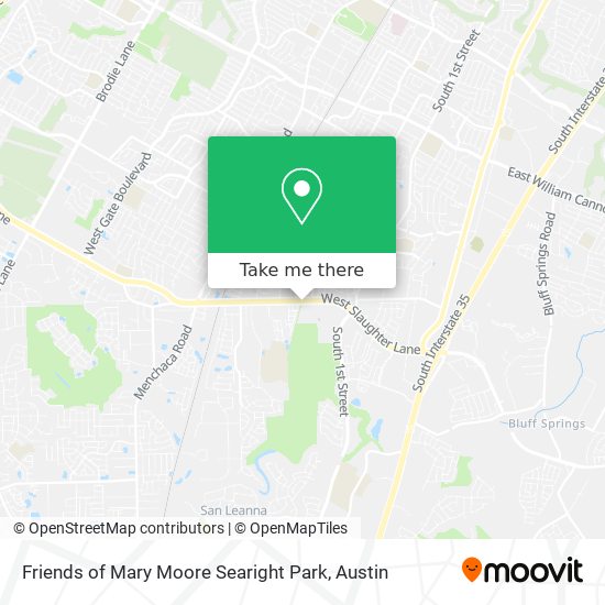 Friends of Mary Moore Searight Park map