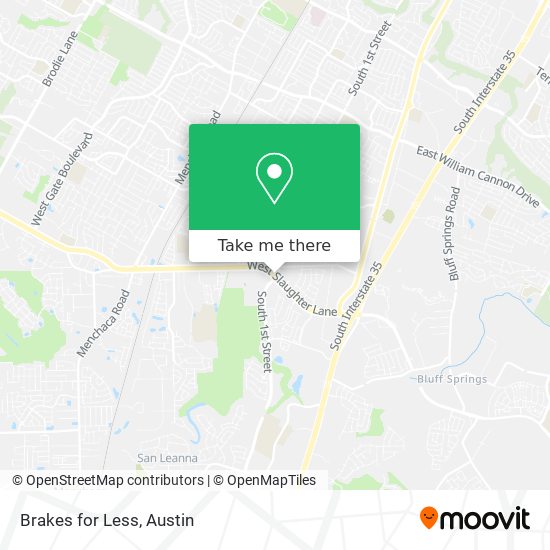 Brakes for Less map