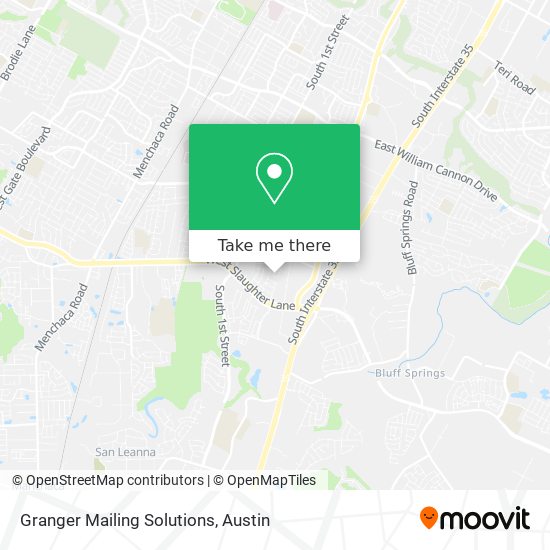 Granger Mailing Solutions map