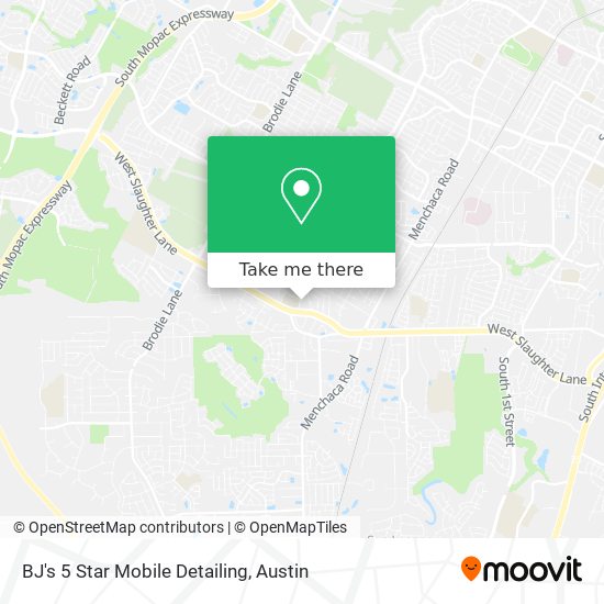 Mapa de BJ's 5 Star Mobile Detailing