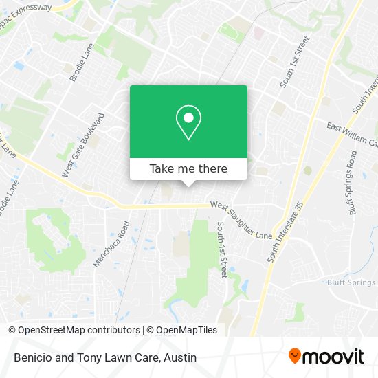 Benicio and Tony Lawn Care map