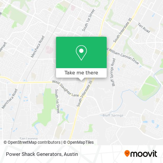 Power Shack Generators map