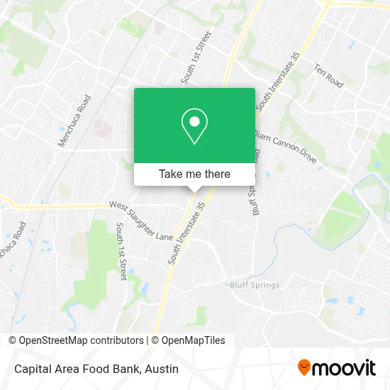 Capital Area Food Bank map