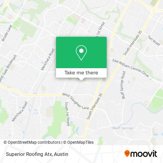 Mapa de Superior Roofing Atx