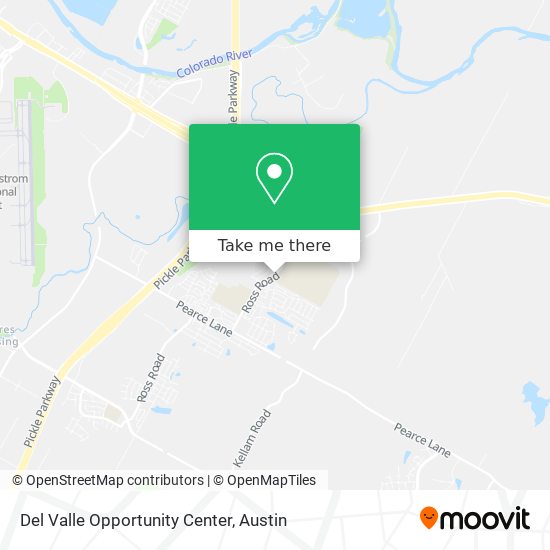 Del Valle Opportunity Center map