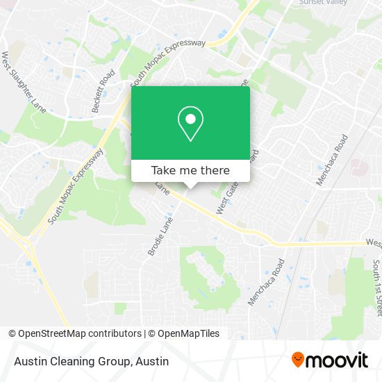 Austin Cleaning Group map