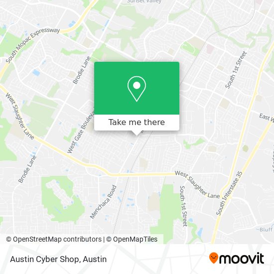 Mapa de Austin Cyber Shop