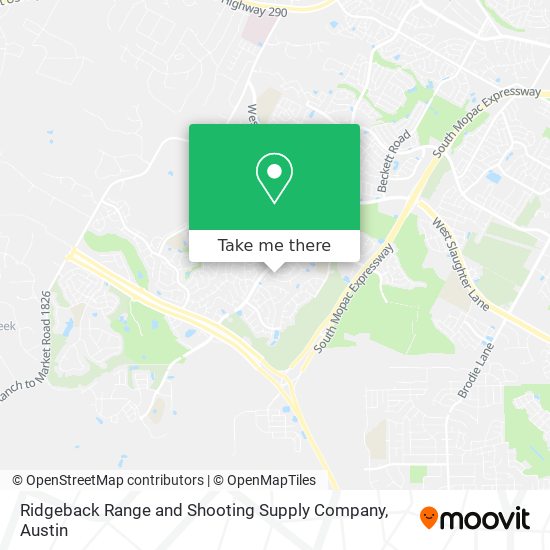 Ridgeback Range and Shooting Supply Company map