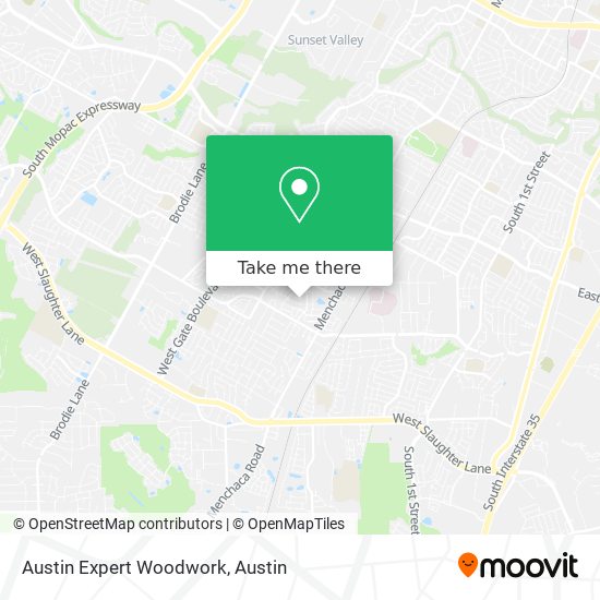 Austin Expert Woodwork map