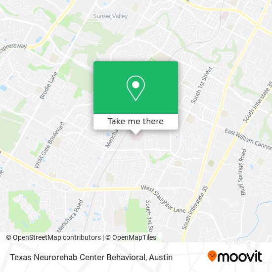 Texas Neurorehab Center Behavioral map