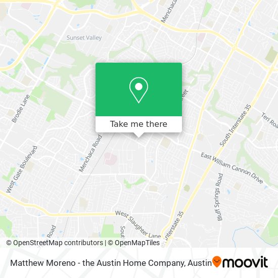 Matthew Moreno - the Austin Home Company map