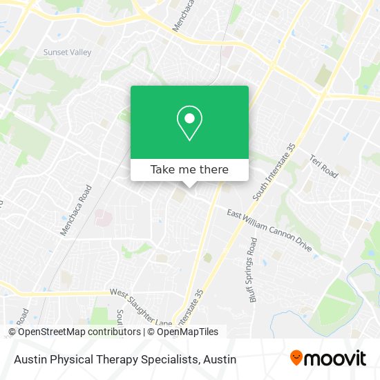 Austin Physical Therapy Specialists map