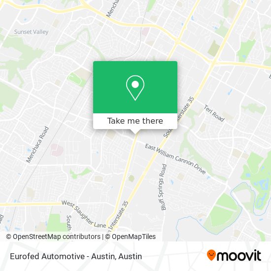 Eurofed Automotive - Austin map