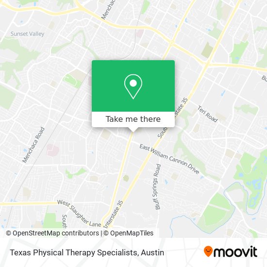 Texas Physical Therapy Specialists map