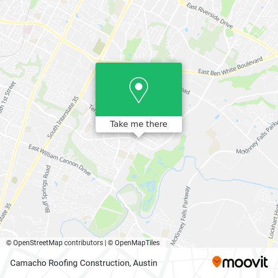 Camacho Roofing Construction map