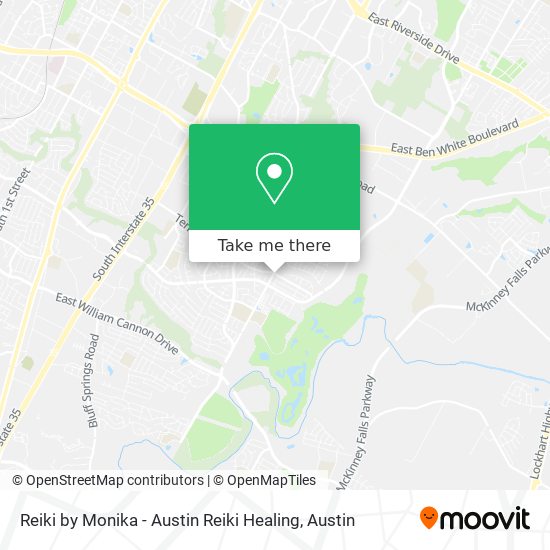 Reiki by Monika - Austin Reiki Healing map