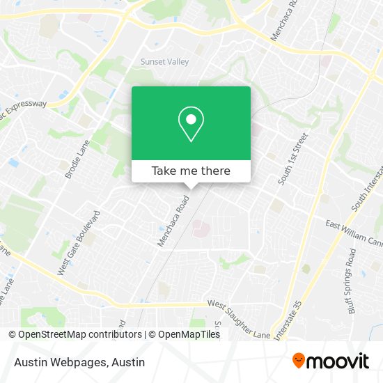 Mapa de Austin Webpages