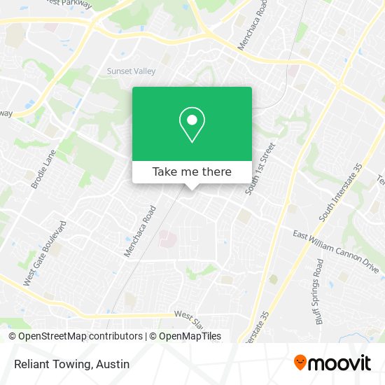 Reliant Towing map