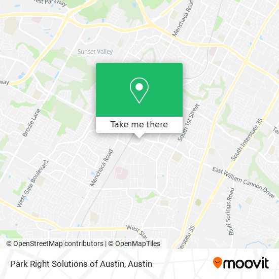 Mapa de Park Right Solutions of Austin