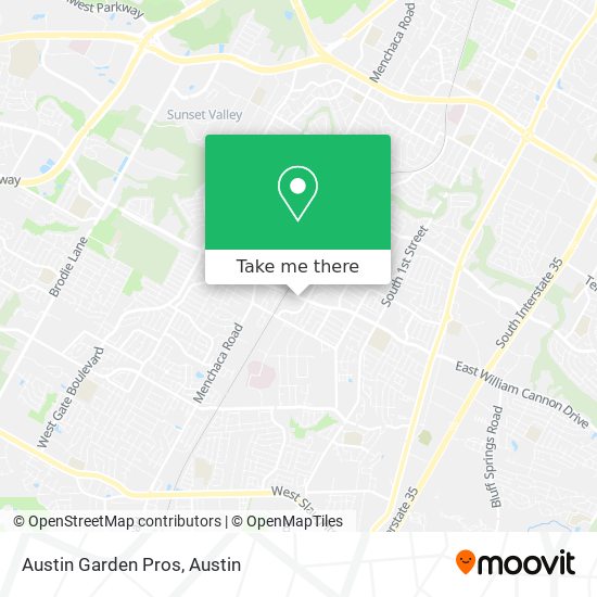 Austin Garden Pros map