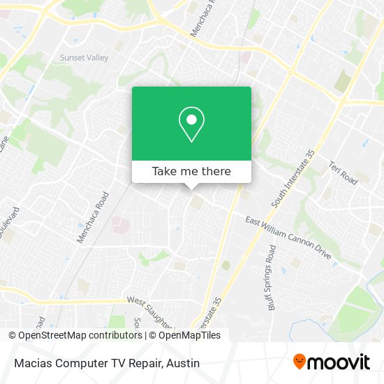 Macias Computer TV Repair map