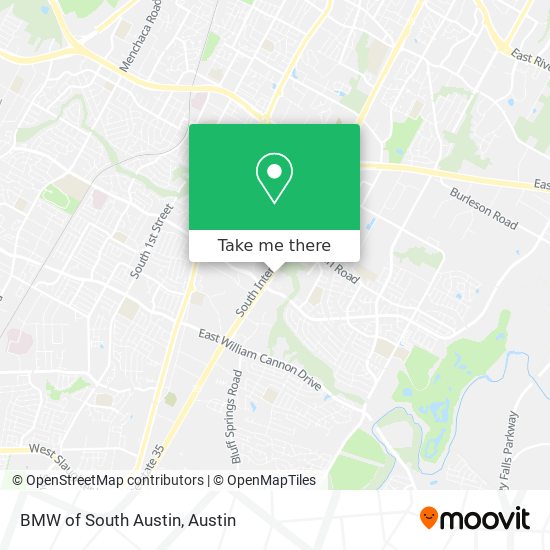 BMW of South Austin map