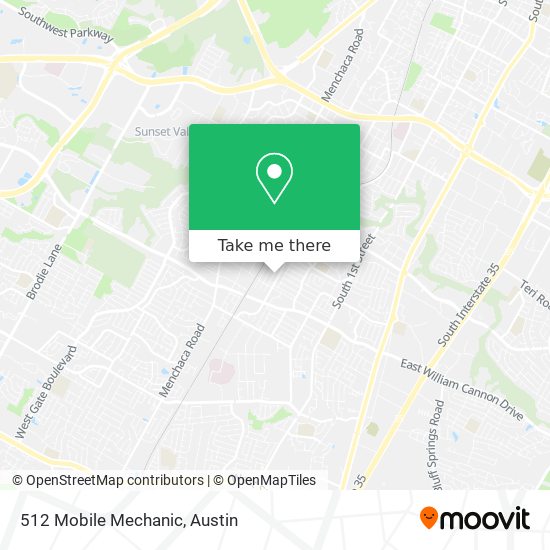 Mapa de 512 Mobile Mechanic