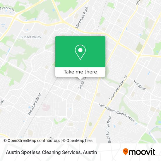 Mapa de Austin Spotless Cleaning Services