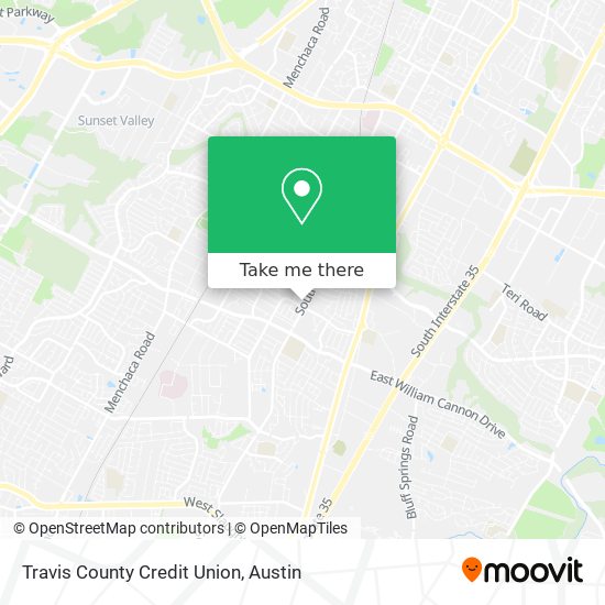 Travis County Credit Union map