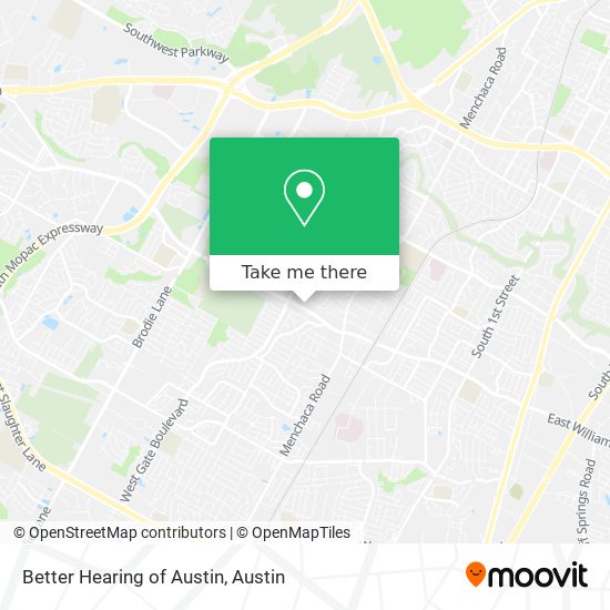 Better Hearing of Austin map