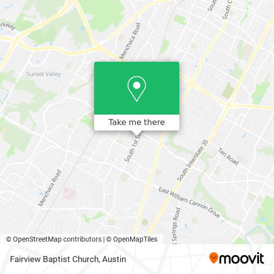 Fairview Baptist Church map