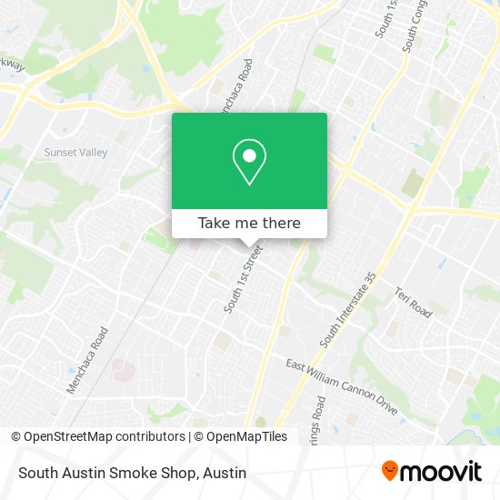 South Austin Smoke Shop map