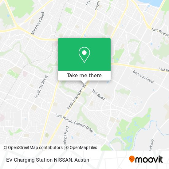 EV Charging Station NISSAN map