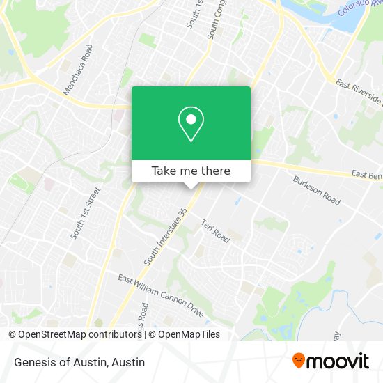 Mapa de Genesis of Austin