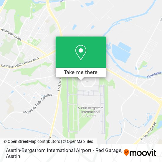 Austin-Bergstrom International Airport - Red Garage map