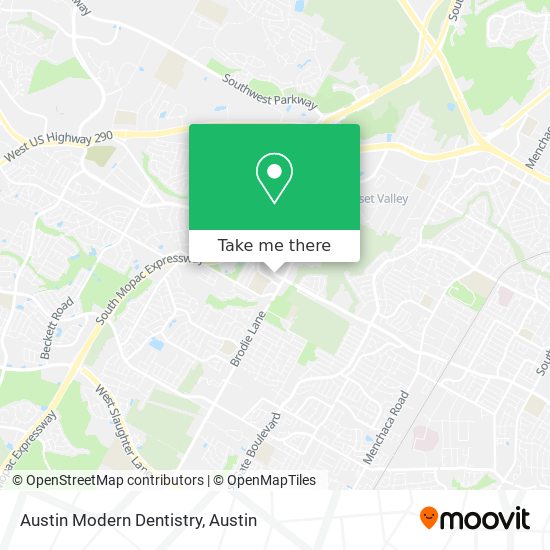 Austin Modern Dentistry map