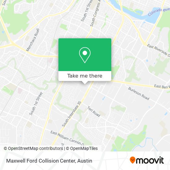 Maxwell Ford Collision Center map