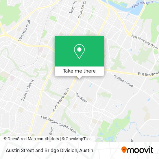 Austin Street and Bridge Division map