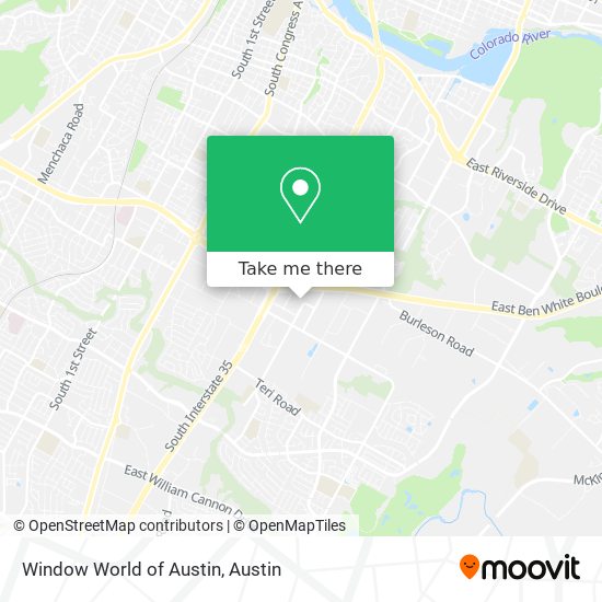 Window World of Austin map