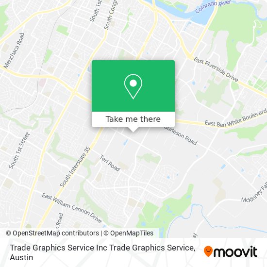 Mapa de Trade Graphics Service Inc Trade Graphics Service