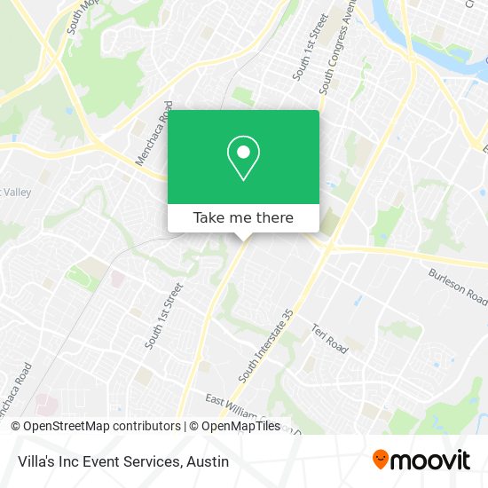 Villa's Inc Event Services map