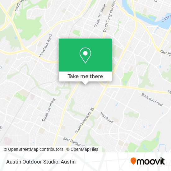 Austin Outdoor Studio map