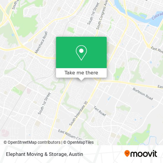 Elephant Moving & Storage map