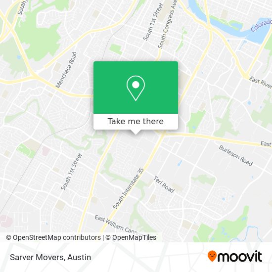 Sarver Movers map