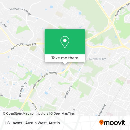 Mapa de US Lawns - Austin West