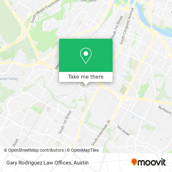 Mapa de Gary Rodriguez Law Offices