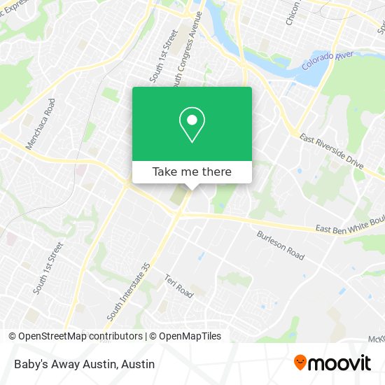 Mapa de Baby's Away Austin