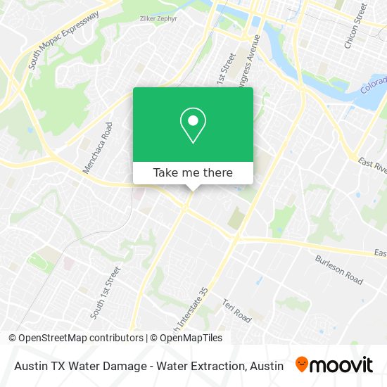 Mapa de Austin TX Water Damage - Water Extraction