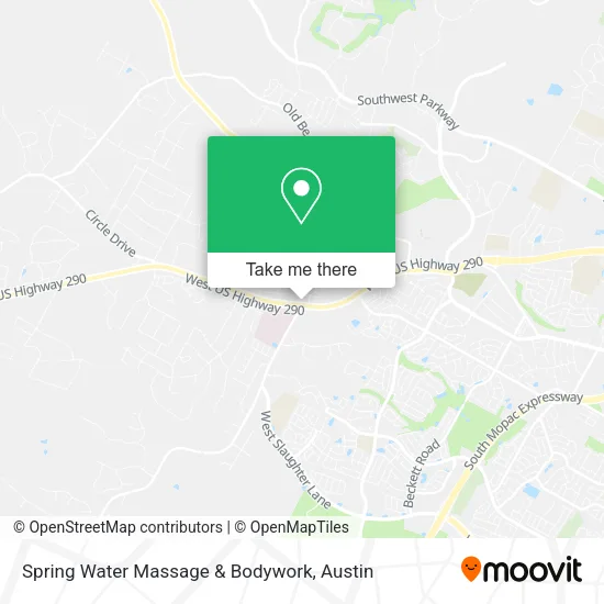 Spring Water Massage & Bodywork map